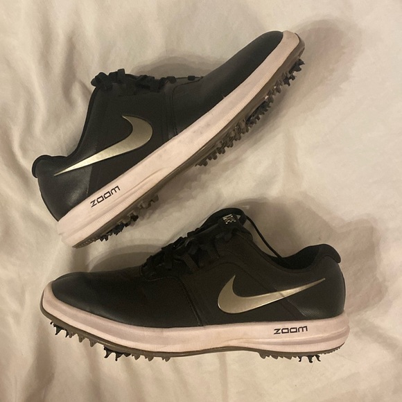 Nike Air Zoom Victory Spiked Golf Shoe - BLACK/SILVER - Picture 2 of 7